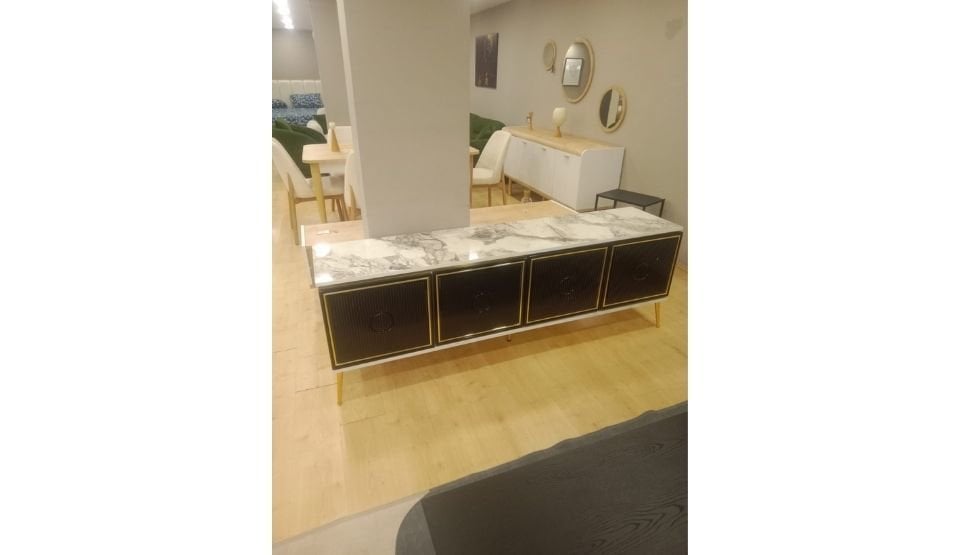 Teşhir Siyah Tv Sehpası
