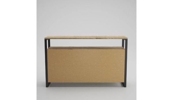 Teşhir Sorte Raflı 3 Kapaklı Konsol