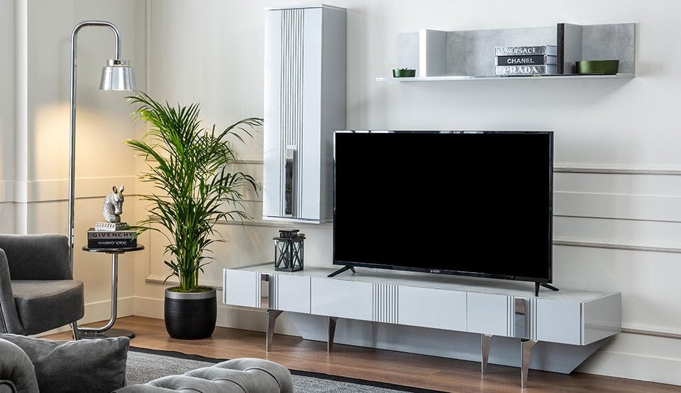 Teşhir Gris Televizyon Ünitesi