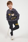 Batman Lisanslı Antrasit Erkek Çocuk Eşofman Takım L1519