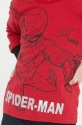 Spider Man Lisanslı Thwip Kırmızı Erkek Çocuk Uzun Kol Pijama Takım D4712