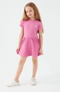 U.S. Polo Assn. Frilly Pink Fuşya Kız Çocuk Elbise US1428
