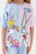 Looney Tunes Bunny Mavi Kız Çocuk Kapri Takım  L1566