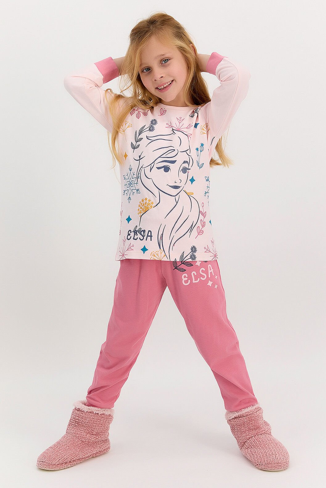 Frozen Kız Çocuk Pijama Takımı D4608
