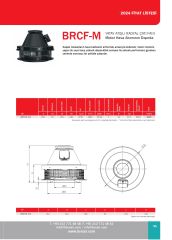 Bahçıvan BRCF-M Yatay Atışlı Radyal Çatı Fanı