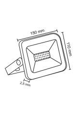 Cata CT-4658 50w 6400k Beyaz Slim Led Projektör