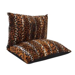 Leopar İkili Set Yer Minderi Wellsoft 56 cm