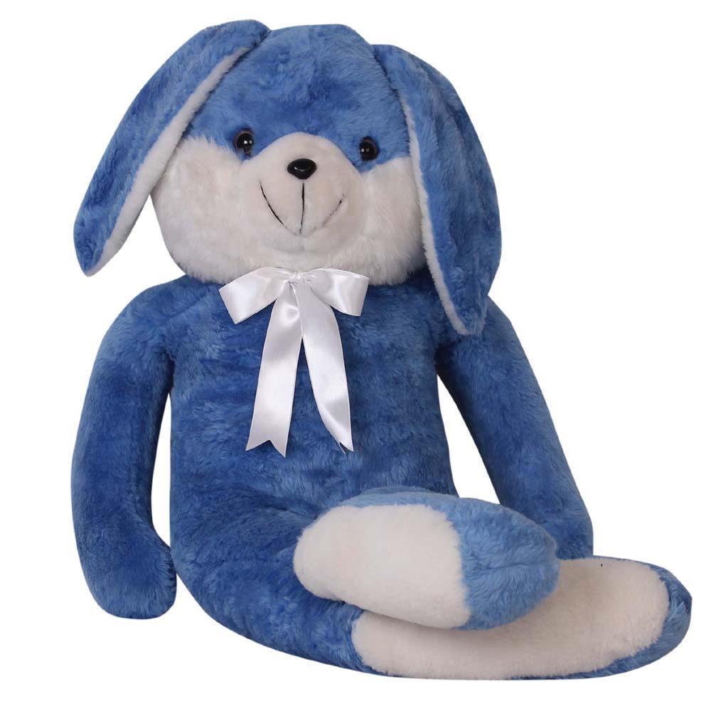 Uzun Bacaklı Tavşan Mavi Peluş 120 cm