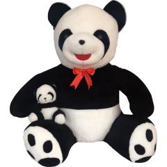 Yavrulu Peluş Panda 95 cm