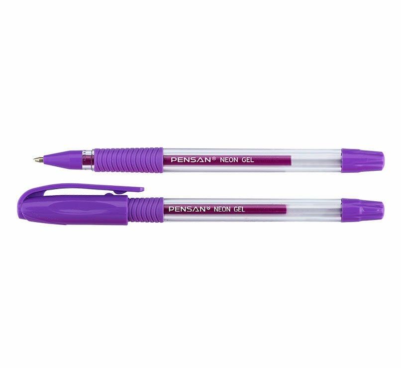 Pensan Mor Neon Jel Kalem 12li