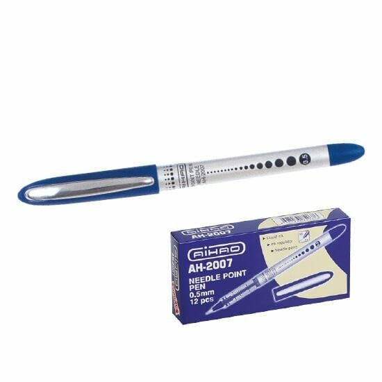 AH-2007 Mavi Aihao İğne Uçlu Kalem 0.5 mm 12li