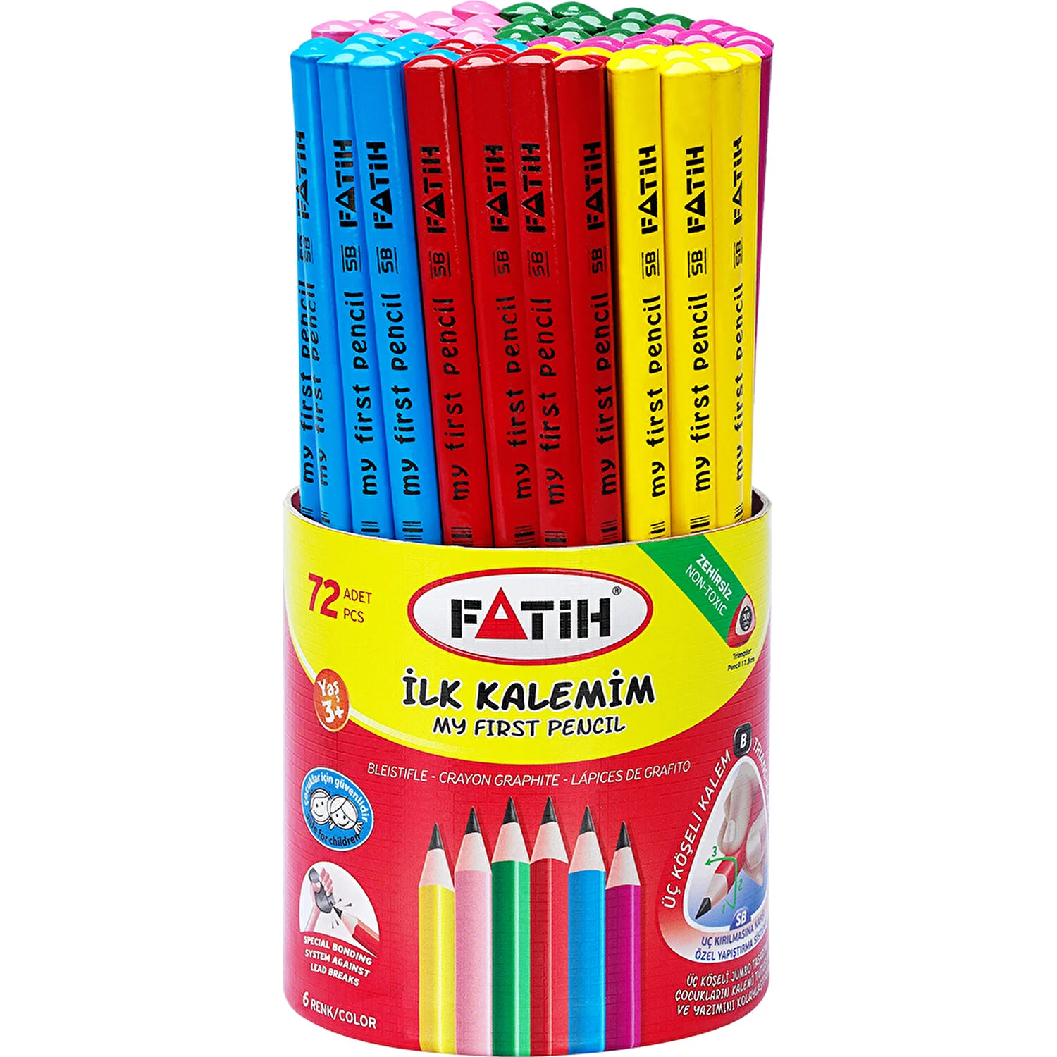 12042-Fatih İlk Kalemim Renkli 72li