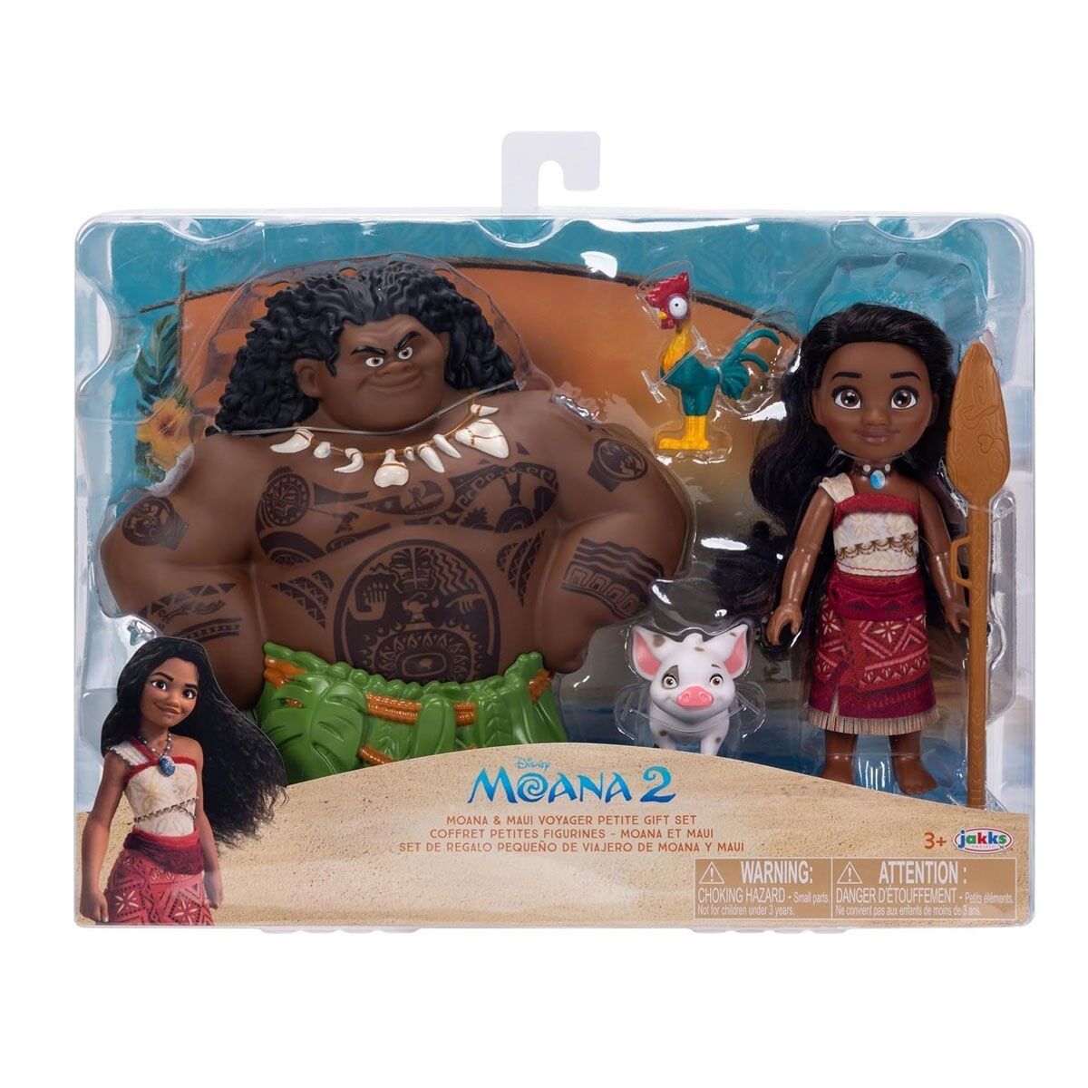 JKP 237556 Disney Moana - 15 cm Maui & Moana ve Arkadaşları Set