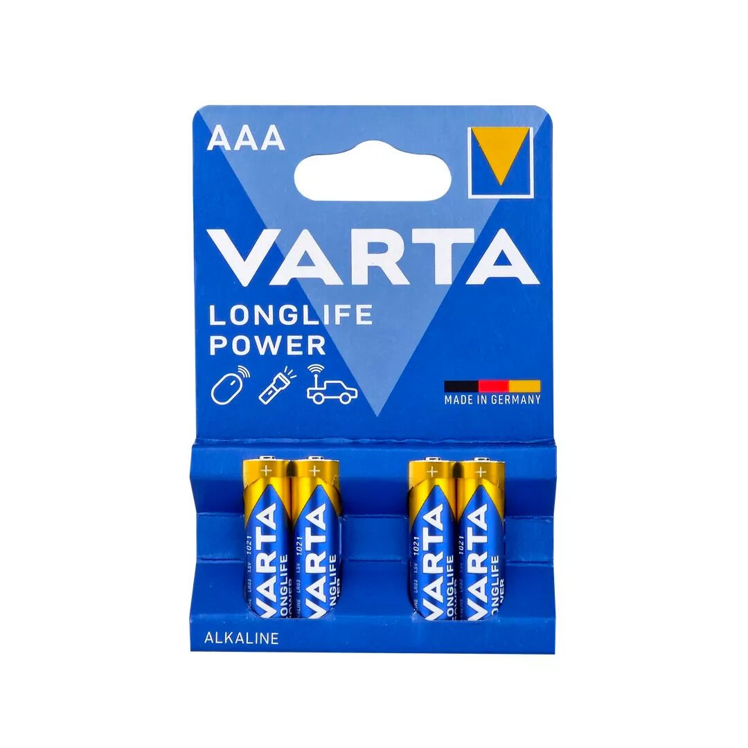 Varta 4903 Longlife Power AAA Size 4lü İnce Kalem Pil