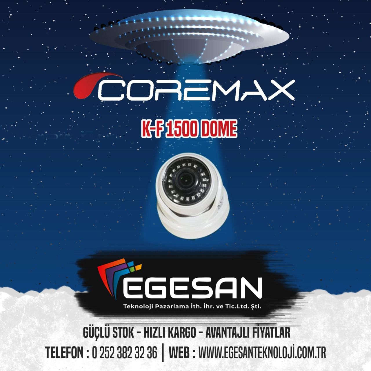 Coremax K-F 1500 2.0mp Dome Güvenlik Kamerası