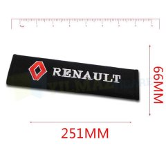 Renault Logo Emniyet Kemer Nakış İşleme Pedi Sünger 2 Adet Yüksek Kalite