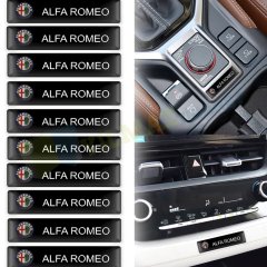 Alfa Romeo Logo Kapı Kolu Torpido Ayna Damla Sticker Etiket 2 Ad