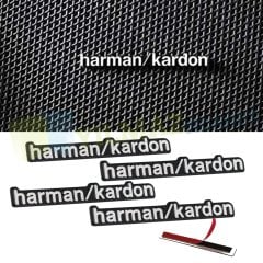 Harman Kardon Hoparlör Logo Yapışkanlı Arma Amblem Metal 2 Adet Yüksek Kalite