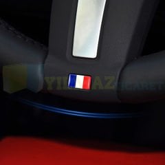 Renault Peugeot Citroen Fransa Bayrak Direksiyon Jant Vites Torpido Damla Etiket Silikon Oto Sticker
