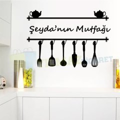 Kişiye İsme Size Özel Mutfak Sticker Etiket Dekor Ev Çıkartma