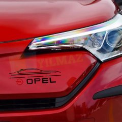 Opel Logo Yan Ayna Tampon Depo Kapağı Oto Sticker Yapıştırma 2 Ad