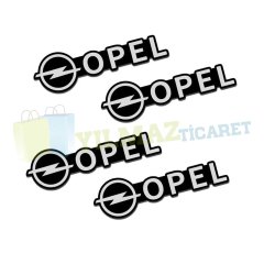 Opel Logo Hoparlör Sticker Arma Amblem Metal Yapışkanlı 2 Adet