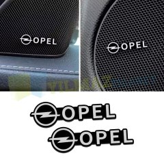 Opel Logo Hoparlör Sticker Arma Amblem Metal Yapışkanlı 2 Adet