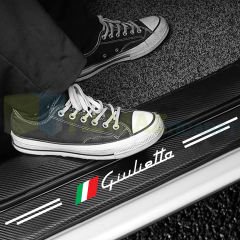 Alfa Romeo Giulietta Karbon Kapı Eşiği Koruma Oto Sticker 4 Parça