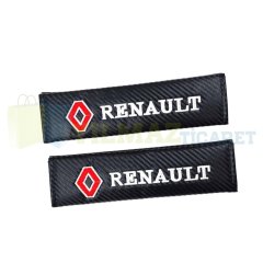 Renault Logo Karbon Nakış Emniyet Kemer Pedi 2 Adet Yüksek Kalite