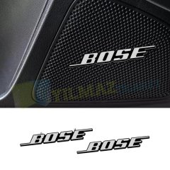 Bose Tırnaklı Metal Hoparlör Logo Arma Amblem 2 Adet Yüksek Kalite