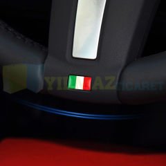 Alfa Romeo Fiat Sibop Kapağı Çalınmaya Karşı Alyanlı Jant Torpido Vites Damla Sticker