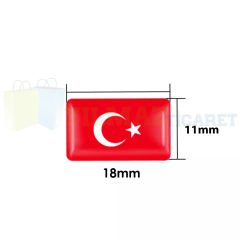 Tr Plaka Türk Bayrağı Sibop Kapağı Direksiyon Vites Torpido Damla Sticker Set