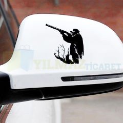 Avcı Avcılık Hunter Av Oto Sticker Araba Yapıştırma Etiket Çıkartma