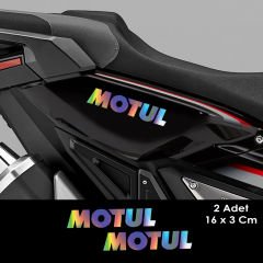 Motul Hologram Oto Sticker Motosiklet Cam Araba Yapıştırma Çıkartma Aksesuar Modifiye 16 x 3 Cm