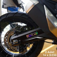 Sparco Hologram Oto Sticker Motosiklet Cam Araba Yapıştırma Çıkartma Aksesuar Modifiye Etiket 16x3cm