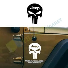 Jeep Kurukafa Oto Sticker Yapıştırma Araba Etiket Sürpriz Hediye