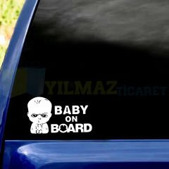Patron Bebek Baby On Board Arabada Bebek Var Cam Oto Sticker