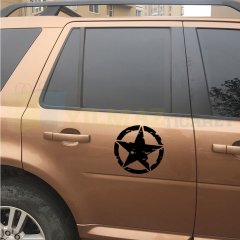 Army Off Road Star Askeri Yıldız Oto Sticker Yapıştırma 2 Adet