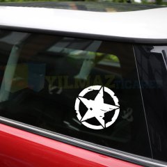 Army Off Road Star Askeri Yıldız Oto Sticker Yapıştırma 2 Adet