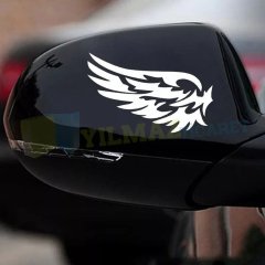 Kanat Oto Sticker Arma Ayna Bagaj Etiket Araba Yapıştırma 2 Adet