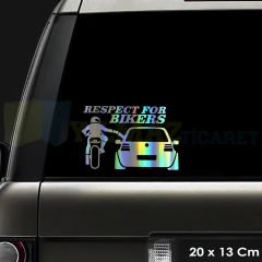 Motosiklet Saygı Hologram Araba Motosiklet Oto Sticker Etiket Yapıştırma Çıkartma Renkli 20 x 13 Cm