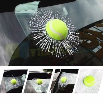 Cam Kırık Tenis Topu Kelebek Arka Cam Kelebek Oto Sticker 3D Yapıştırma 1 Adet