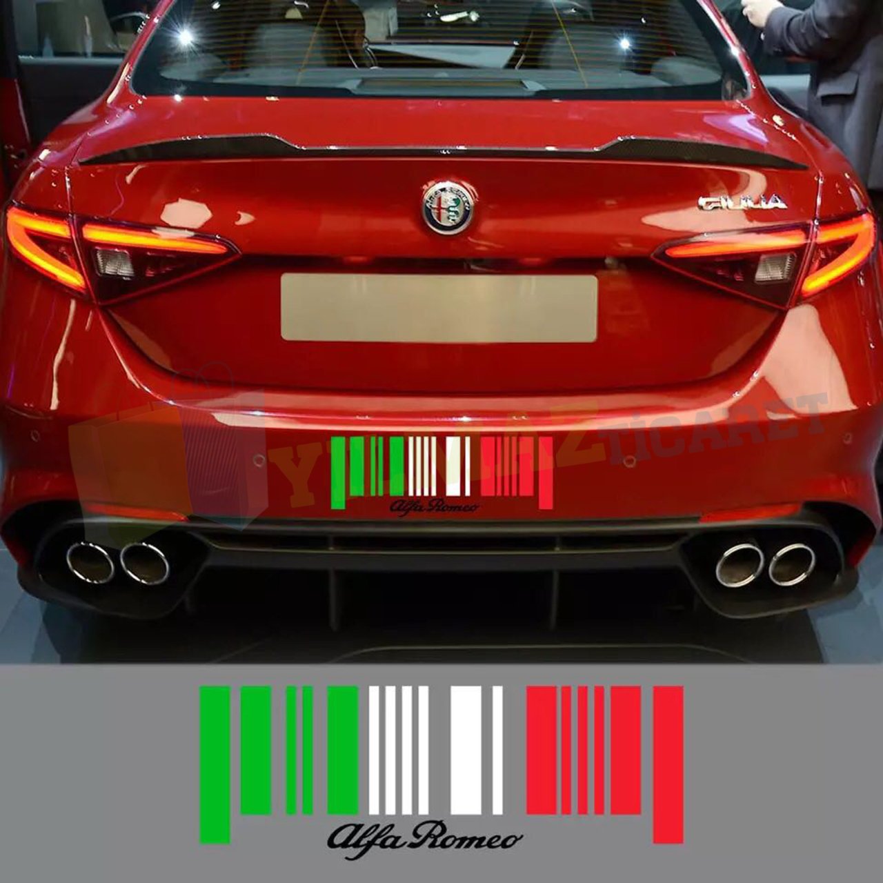 Alfa Romeo Cam Tampon Giulietta 159 156 Oto Sticker Yapıştırma