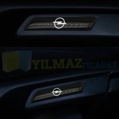 Opel Logo Arma Amblem Kapı Kolu Direksiyon Ayna Damla Silikon Etiket 3D Sticker 1 Çift