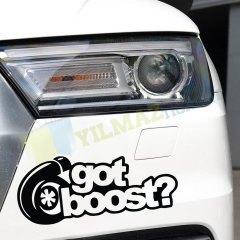 GotBoost Turbo Oto Sticker Tampon Çıkartma Yapıştırma Etiket