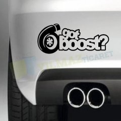 GotBoost Turbo Oto Sticker Tampon Çıkartma Yapıştırma Etiket