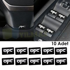 Opel Opc Sibop Kapağı Metal Direksiyon Torpido Jant Vites Damla Etiket Oto Sticker 4+10 Adet