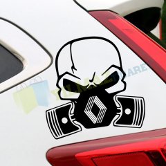 Renault Kurukafa Oto Sticker Araba Yapıştırma Etiket Kaliteli