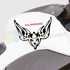 Kişiye Özel Kanat Motosiklet Oto Sticker Araba Yapıştırma Etiket