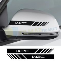 Wrc Rally Logo Yan Ayna Oto Sticker Araba Etiket Yapıştırma 6 Ad
